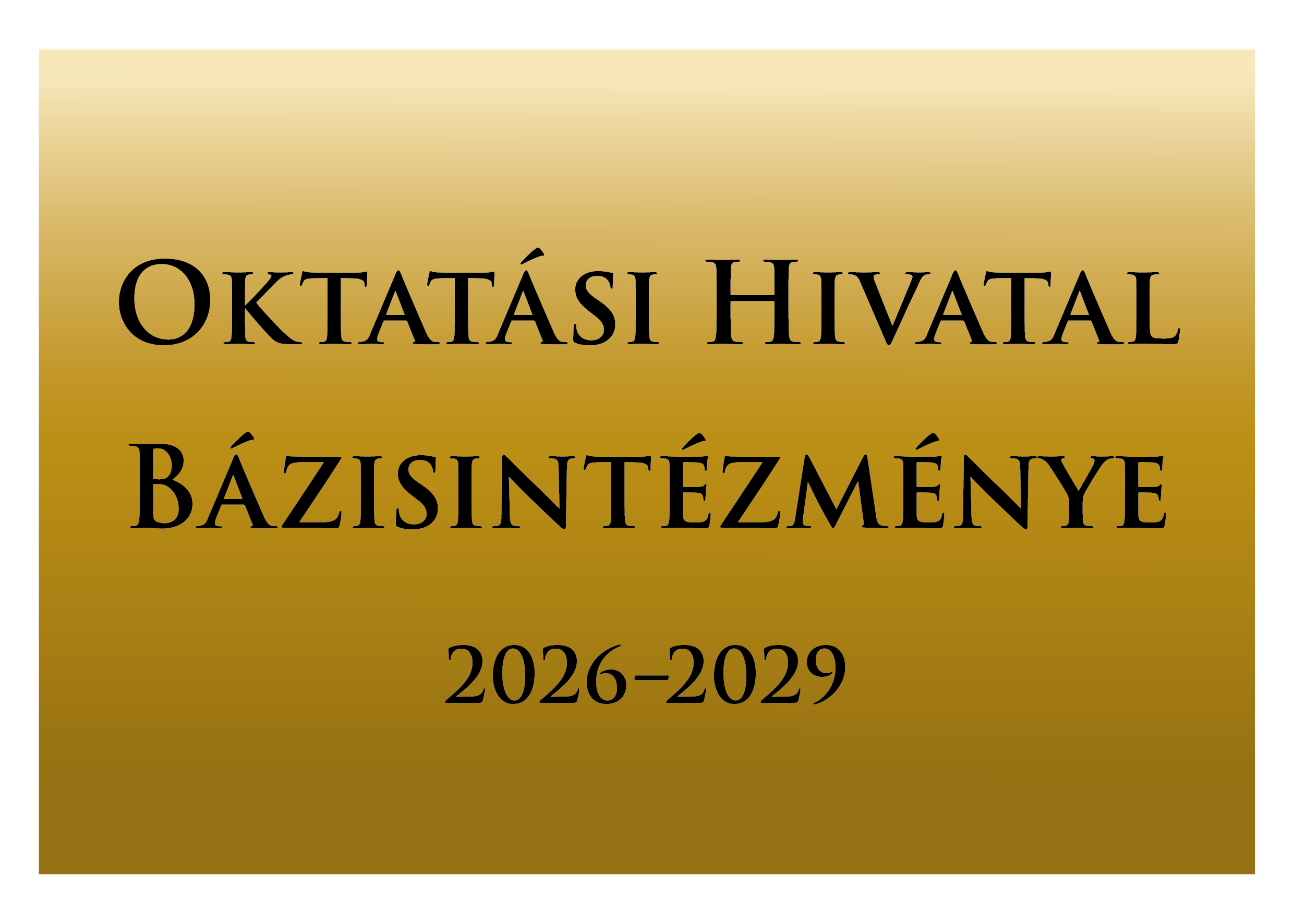 Oktatási Hivatal Bázisintézménye